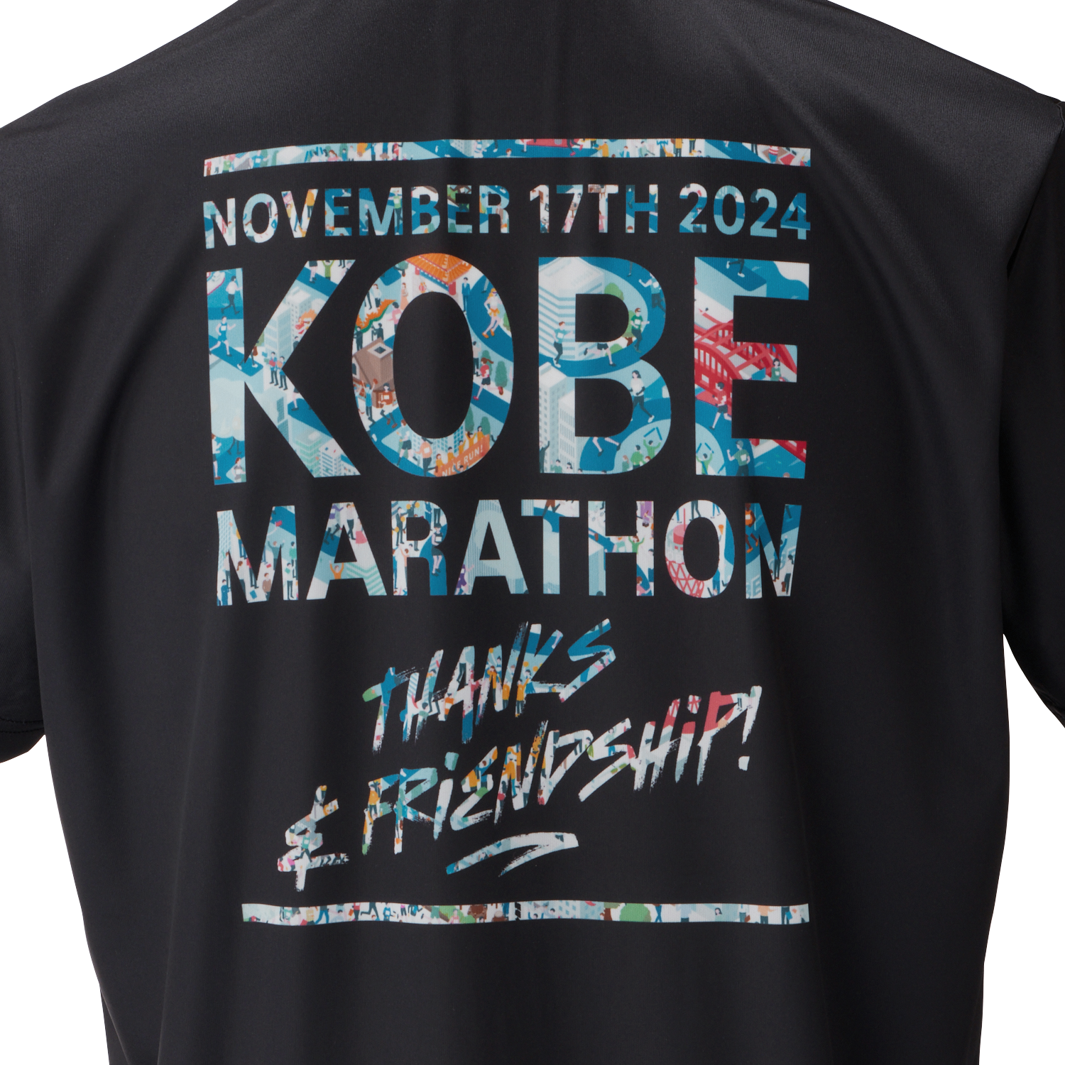 激安本物 アシックスが神戸マラソン2024シグネチャーTシャツを大会参加者 ウォーキング・ランニングウェア