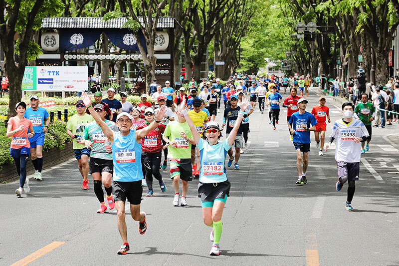 仙台国際ハーフマラソンの風景