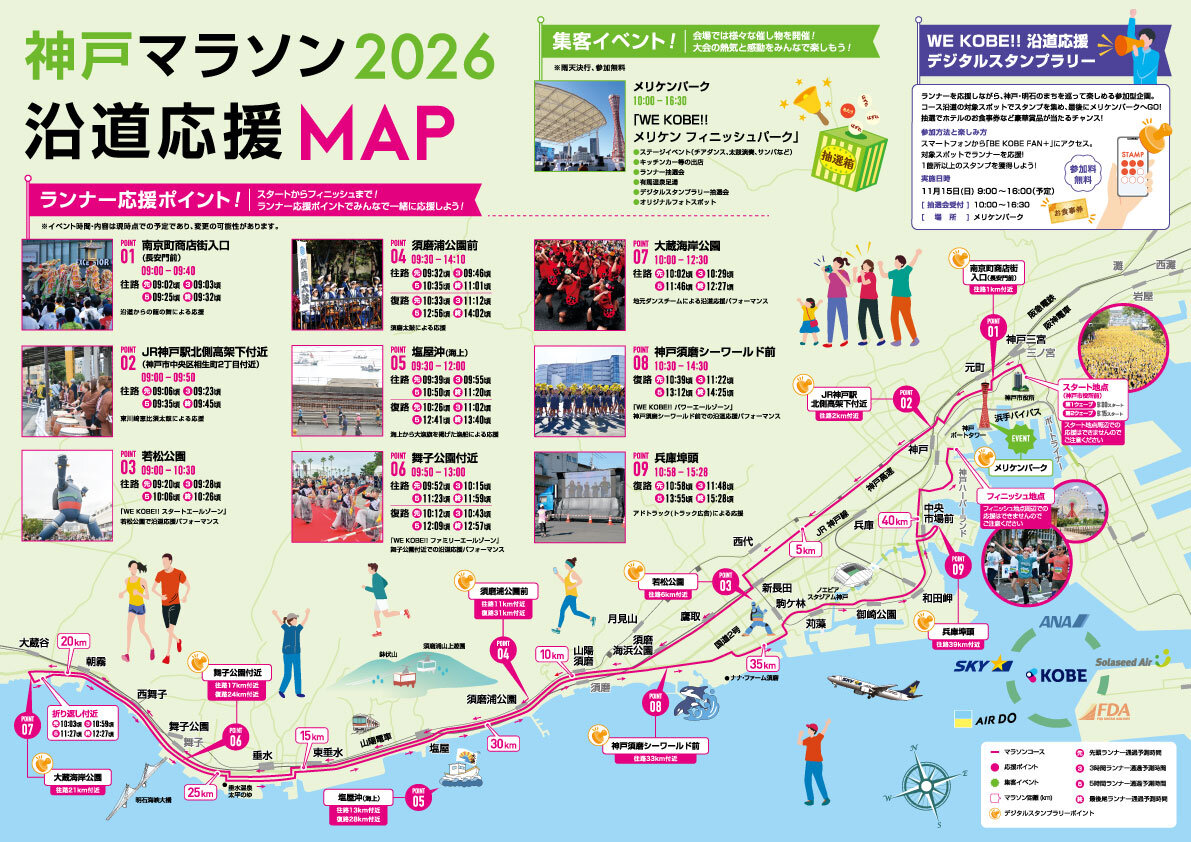 沿道応援マップ