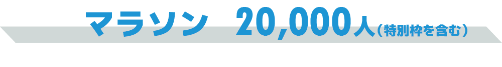 マラソン20000人